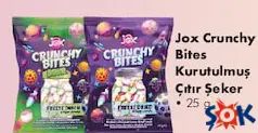 JOX CRUNCHY BİTES KURUTULMUŞ ÇITIR ŞEKER 25 G